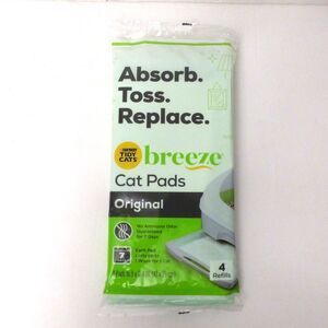 Tidy Cats Breeze Cat Pads Original Litter System 4 Refills 16.9x11.4" New Sealed